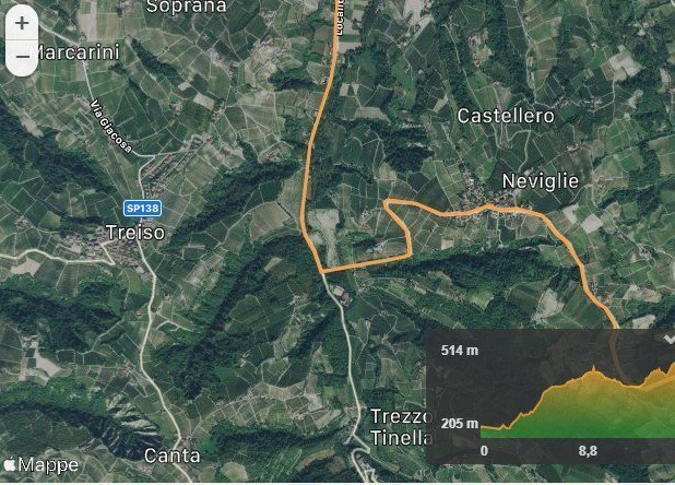 map Langhe Bike Rental